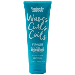 Umberto Giannini, Waves Curls Coils, Balsam de păr, Hydrating & Defrizzing & Detangling, 250 ml