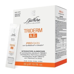 BioNike, Triderm A.D. Pro Skin, Maintains Skin, Hair & Nails Healthy, Bețe de pulbere, 30 buc