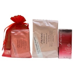 Eye2Eye Set Shiseido: Ultimune Power Infusing, Energising, Serum, For Face, 5 ml + Benefiance WrinkleResist24, Retinol, Smoothing, Under-Eye Mask Patch, 2 x 12 pcs