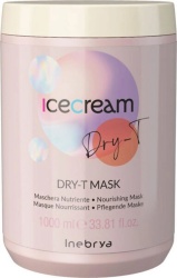 Inebrya, Ice Cream Dry-T, Mască cremă pentru tratamentul părului, Hidratant, 1000 ml
