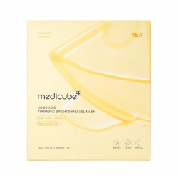 Medicube, Kojic Acid Turmeric, Iluminant și hrănitor, Mască de gel, Pentru față, 4 buc, 28 g