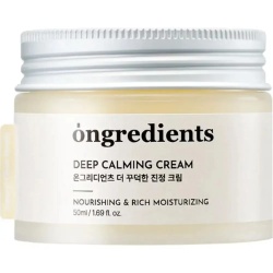 Ongredients, Deep Calming, Hrănitor și hidratant, Zilnic, Cremă bogată, Pentru față, 50 ml