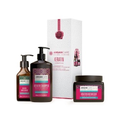 Set Arganicare: Keratin, Hair Shampoo, Repairing & Nourishing, 400 ml