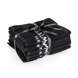 Set, Balmain, Black Bleach Proof Salon, Salon Textile Towel, 6 pcs