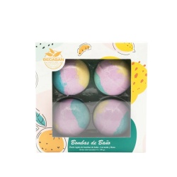 Set, Becasan Nature, Becasan Nature, Bombă de baie, 4 buc, 100 g