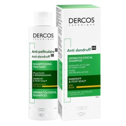 Vichy, Dercos Sensitive, Șampon pentru păr, Antimătreață, 200 ml