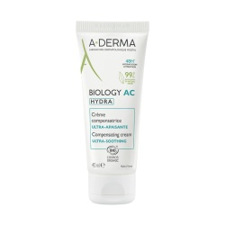 A-Derma, Biology AC Hydra, Vegan, Soothing, Daily, Cream, Skin, 40 ml