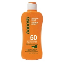 Babaria, Aloe, Hidratant și protector, Loțiune de protecție solară, SPF 50, 200 ml