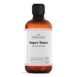 Bio Balance, Super Toner Re-Fresher Rose, Hydrating & Toning, Loțiune tonică, Pentru față, 250 ml