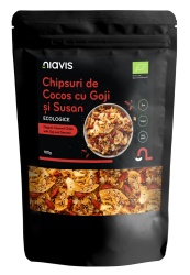 Chipsuri de Cocos cu Goji si Susan Ecologice/BIO 100g