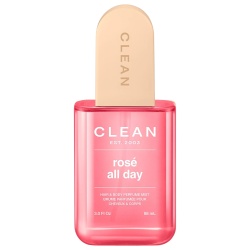 Clean, Rose All Day, Ceață parfumată pentru păr, Pentru femei, 88 ml