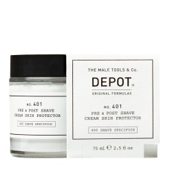 Depot, 400 Shave Specifics No. 401, Calmant, Cremă de bărbierit înainte și după, 75 ml