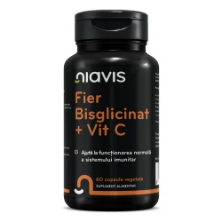 Fier Bisglicinat + Vitamina C 60cps