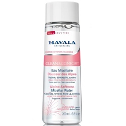 Mavala, Clean & Comfort, Fără parfum, Curățare și calmare, Apă micelară, Sensibil, 200 ml