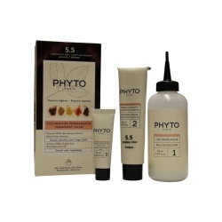 Phyto, Color Kit Coloration, Permanent Hair Dye, 5.5 Light Mahogany Brown, 50 ml