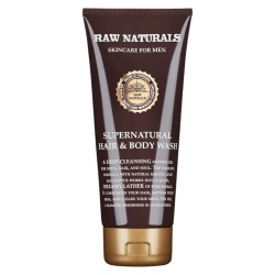 Raw Naturals, Supernatural, 100% vegan, Hair Shampoo, Conditioner & Shower Gel 3-In-1, 200 ml