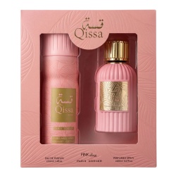 Set Paris Corner: Qissa Pink, Eau De Parfum, For Women, 100 ml