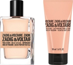 Set Zadig & Voltaire: This Is Her! Vibes Of Freedom, Eau De Parfum, For Women, 50 ml + This Is Her! Vibes Of Freedom, Hydrating, Body Lotion, 50 ml