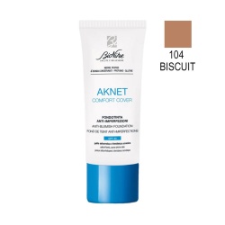 BioNike, Comfort Cover, Anti-Blemish, Fond de ten lichid, 104, Biscuit, SPF 30, 30 ml