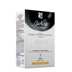 BioNike, Shine On, Vopsea permanentă de păr, 1 Black, 145 ml