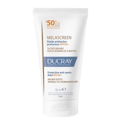 Ducray, Melascreen, Anti-pete & iluminator, Fluid, Pentru față, SPF 50+, 50 ml