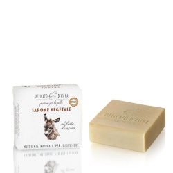 Florinda, Delicato d'Asina, Curățare și hidratare, Bucată de săpun, For Body & Hands, 100 g