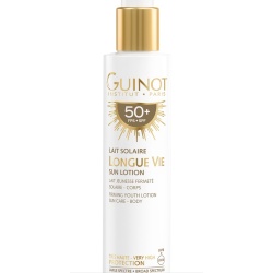 Guinot, Longue Vie, Întărire, Loțiune de protecție solară, SPF 50+, 150 ml
