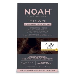 Noah, Color In Oil, Ulei de colorare permanentă a părului, Colorare, 4.36 Chestnut, 135 ml