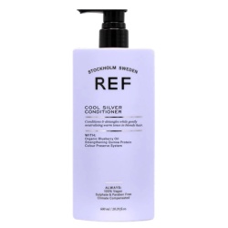 Ref Stockholm, Cool Silver, Fără sulfați, Balsam de păr, Neutralizarea tonurilor calde, 600 ml