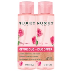 Set Duo, Nuxe, Very Rose, Curățare și calmare, Apă micelară, Pentru piele sensibilă, 2 buc, 400 ml
