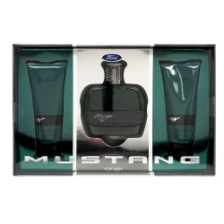 Set Ford: Mustang Green, Eau De Toilette, For Men, 100 ml + Mustang Green, Hydrating, After-Shave Balm, 100 ml + Mustang Green, Hydrating, Shower Gel, All Skin Types, 100 ml