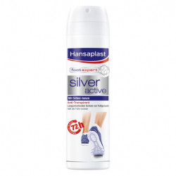 Spray antiperspirant pentru picioare, complex activ cu ioni de argint, Hansaplast Silver Active, 150 ml