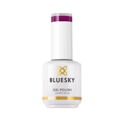 Bluesky, Bluesky, Glossy Shine Finish, Semi-Permanent Nail Polish, Purple Berry, 15 ml