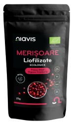 Merisoare Liofilizate Bucati Ecologice/BIO 25g