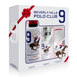 Set Beverly Hills Polo Club: 1982 - Sport 9, Eau De Toilette, For Men, 50 ml