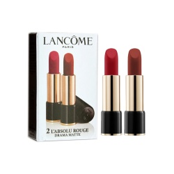 Set Duo, Lancome, L'Absolu Rouge, Mat, Ruj cremos, 290, Dramă, 2 buc, 3.4 g