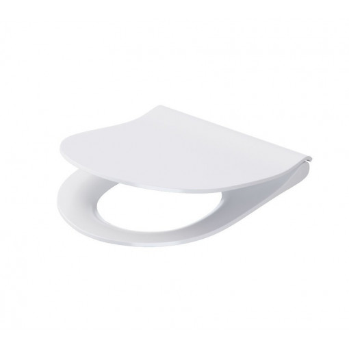 Capac wc Slim Cersanit City Oval cu Soft-close si demontare rapida, antibacterial