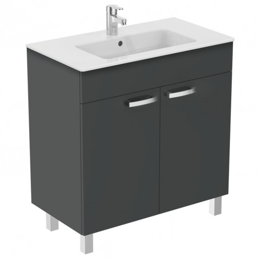 Mobilier stativ pentru lavoar Ideal Standard Tempo, 80 cm gri intermediar