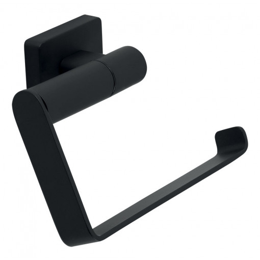 Suport hartie igienica Ferro Greta Black, negru