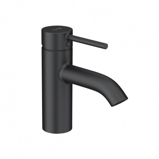 Baterie pentru lavoar 75mm Kludi Bozz cu ventil click clack, negru mat