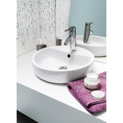 Lavoar pe blat Cersanit Caspia rotund, 44 cm
