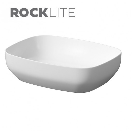 Lavoar pentru blat Cersanit Larga rectangular, 50x38 cm, alb mat