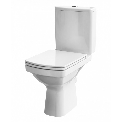 Set wc stativ compact Cersanit Easy CleanOn cu rezervor si capac cu Soft-close si demontare rapida