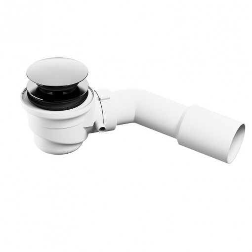 Sifon click-clack pentru cada freestanding Cersanit, crom