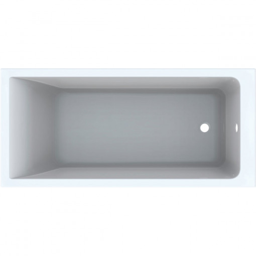 Cada rectangulara Geberit Selnova Square cu picioare, 170 x 70 cm, alb