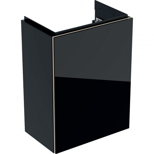 Mobilier Geberit Acanto pentru lavoar cu o usa, 40 cm, negru
