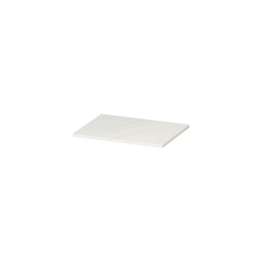 Blat pentru mobilier Larga Cersanit, 60cm, alb cu design marmura