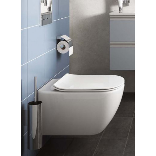 Set vas wc suspendat Tesi AquaBlade Ideal Standard + capac cu inchidere lenta