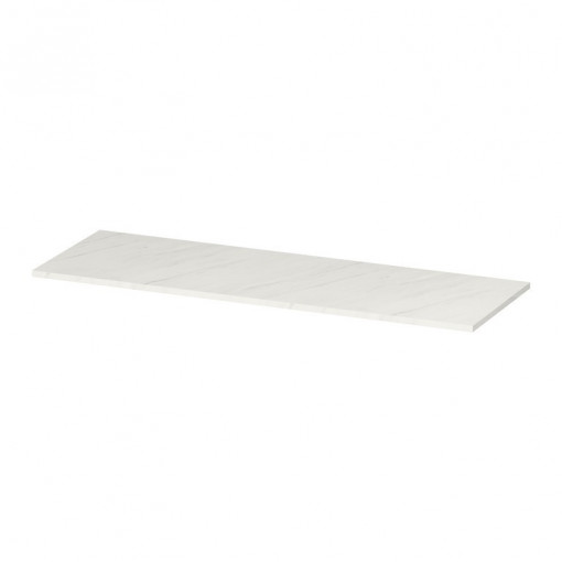 Blat pentru mobilier Larga Cersanit, 140 cm, alb cu design marmura