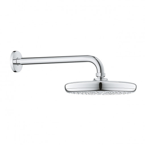 Brat de dus cu palarie fixa Grohe Tempesta 210, crom